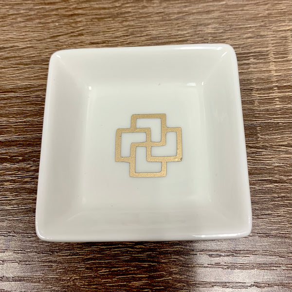 Trinket Dish- Square with Symbols of Sacred Geometry
