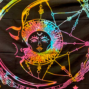 Sun Moon Dream Catcher Tapestry