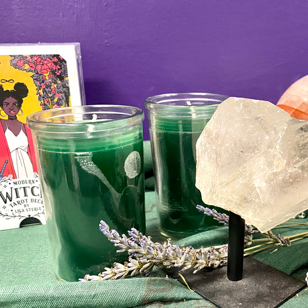 2 Day Glass Ritual Candle | Assorted Colors