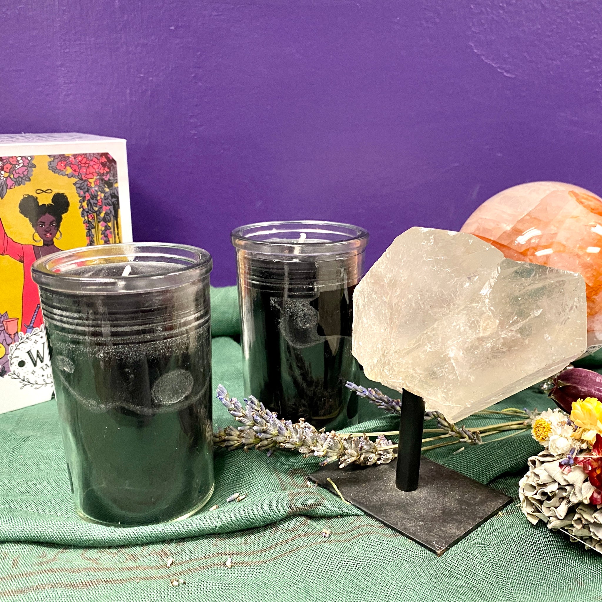 2 Day Glass Ritual Candle | Assorted Colors