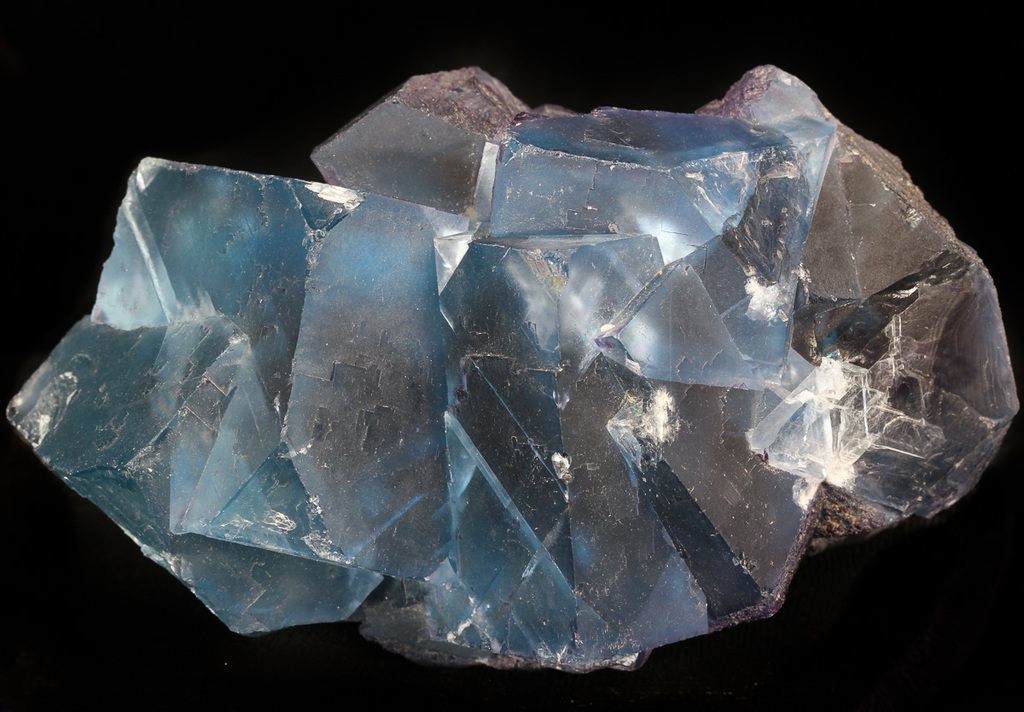 Blue Fluorite Cubical Specimen