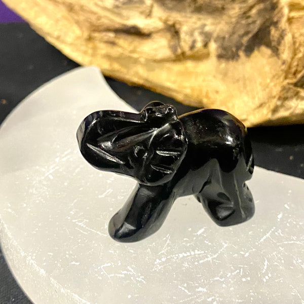 Carved Gemstone Elephants | Assorted | Small