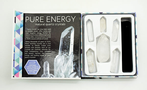 Pure Energy Natural Quartz Crystals Kit