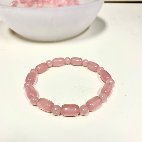 Rose Quartz Beaded Bracelet