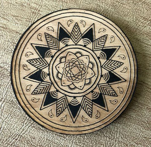 Mandala Wooden Magnet