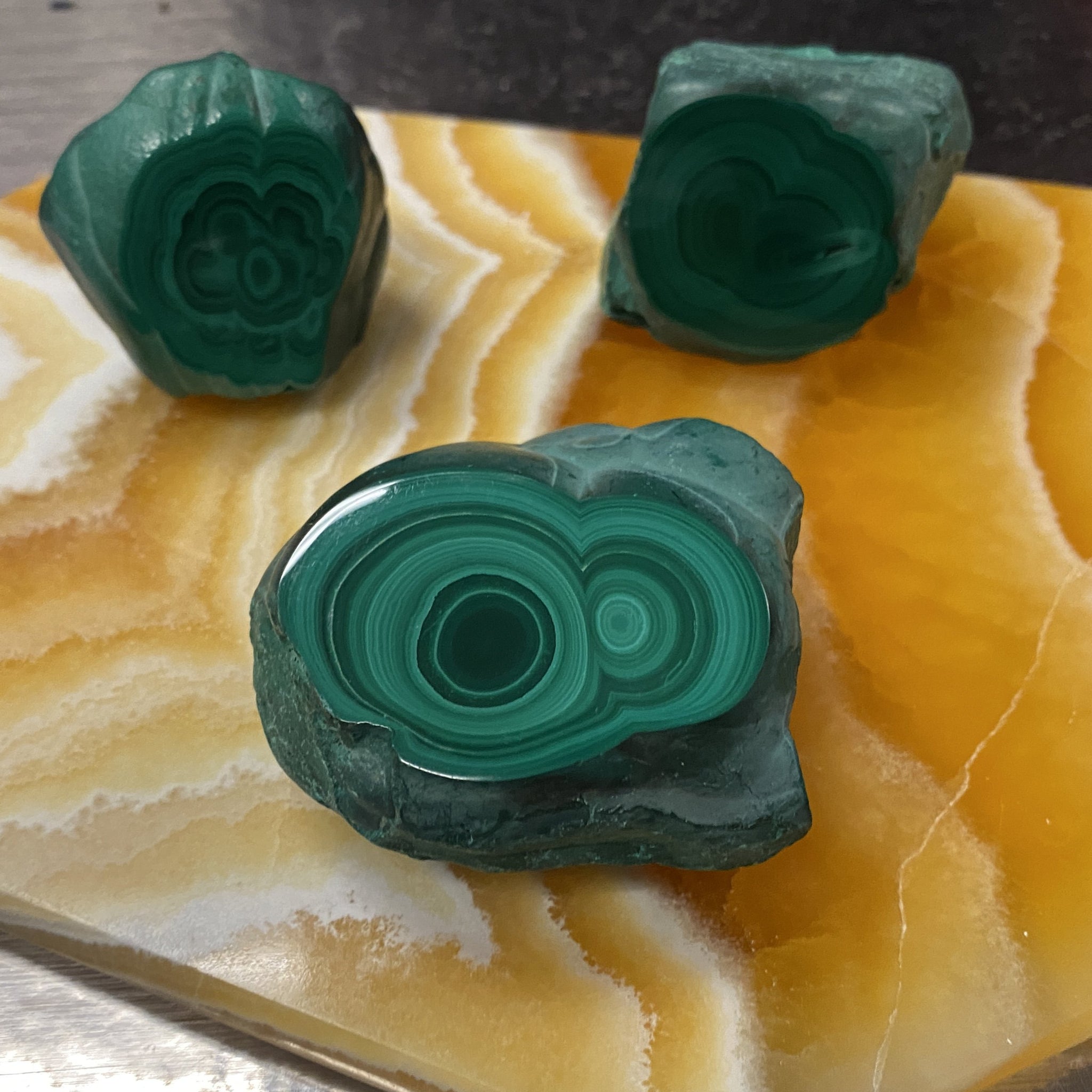 Malachite Single Sided Polished Freeform