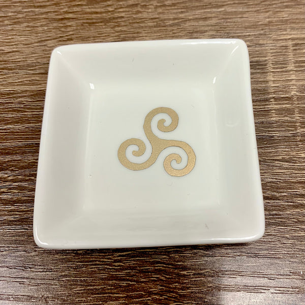 Trinket Dish - Square - Golden Sigils