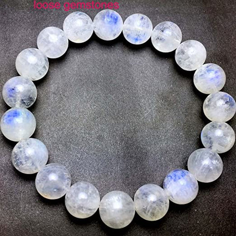 Rainbow moonstone stackable bracelet