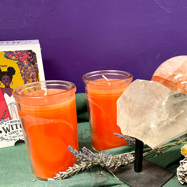 2 Day Glass Ritual Candle | Assorted Colors