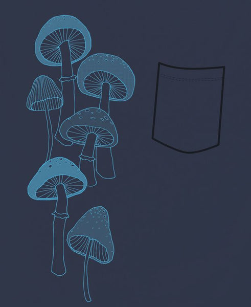 Mushrooms Organic Pocket T-Shirt
