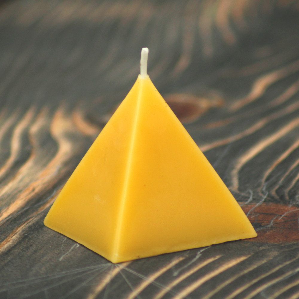 Yellow Pyramid Candle