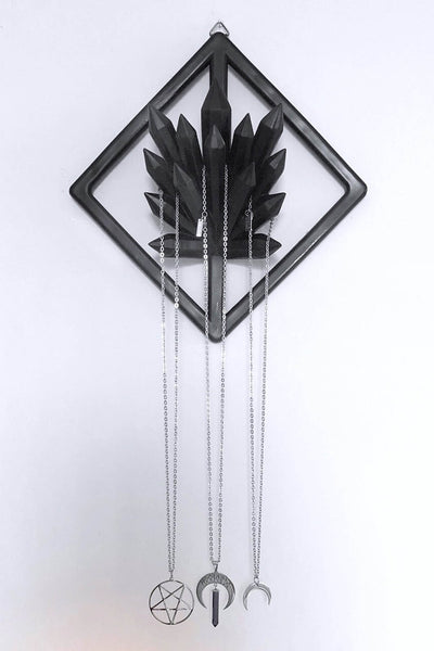 Crystal Wall Hanger / Black / Resin