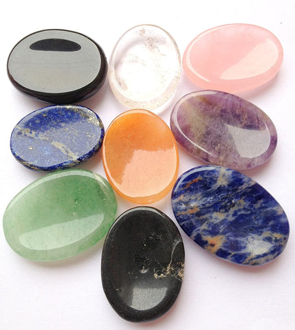 Various Gemstone Worry Stones