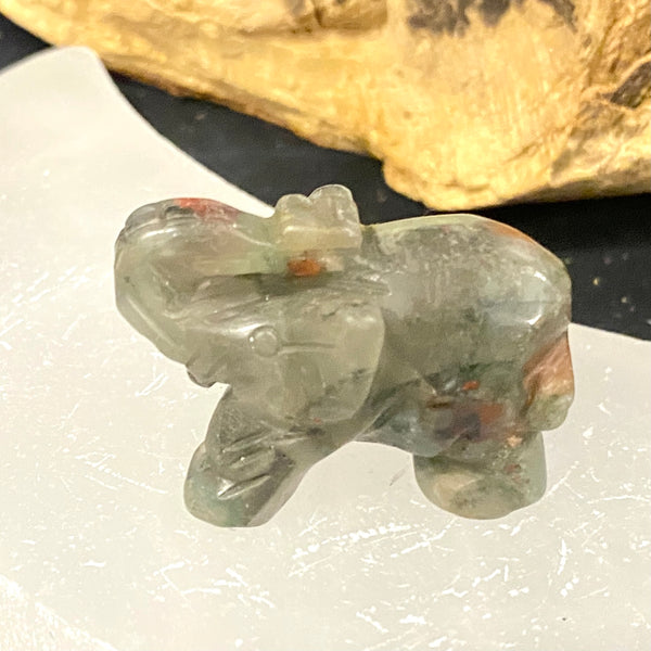 Carved Gemstone Elephants | Assorted | Small