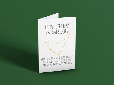 Snarky Capricorn Birthday Card