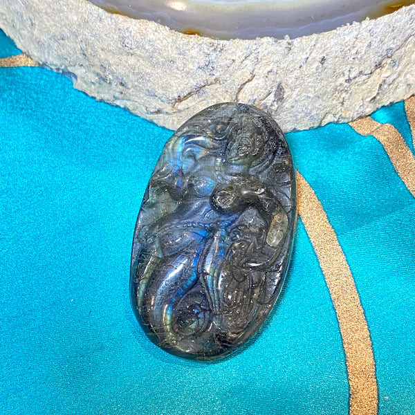 Labradorite Flat Back Carving