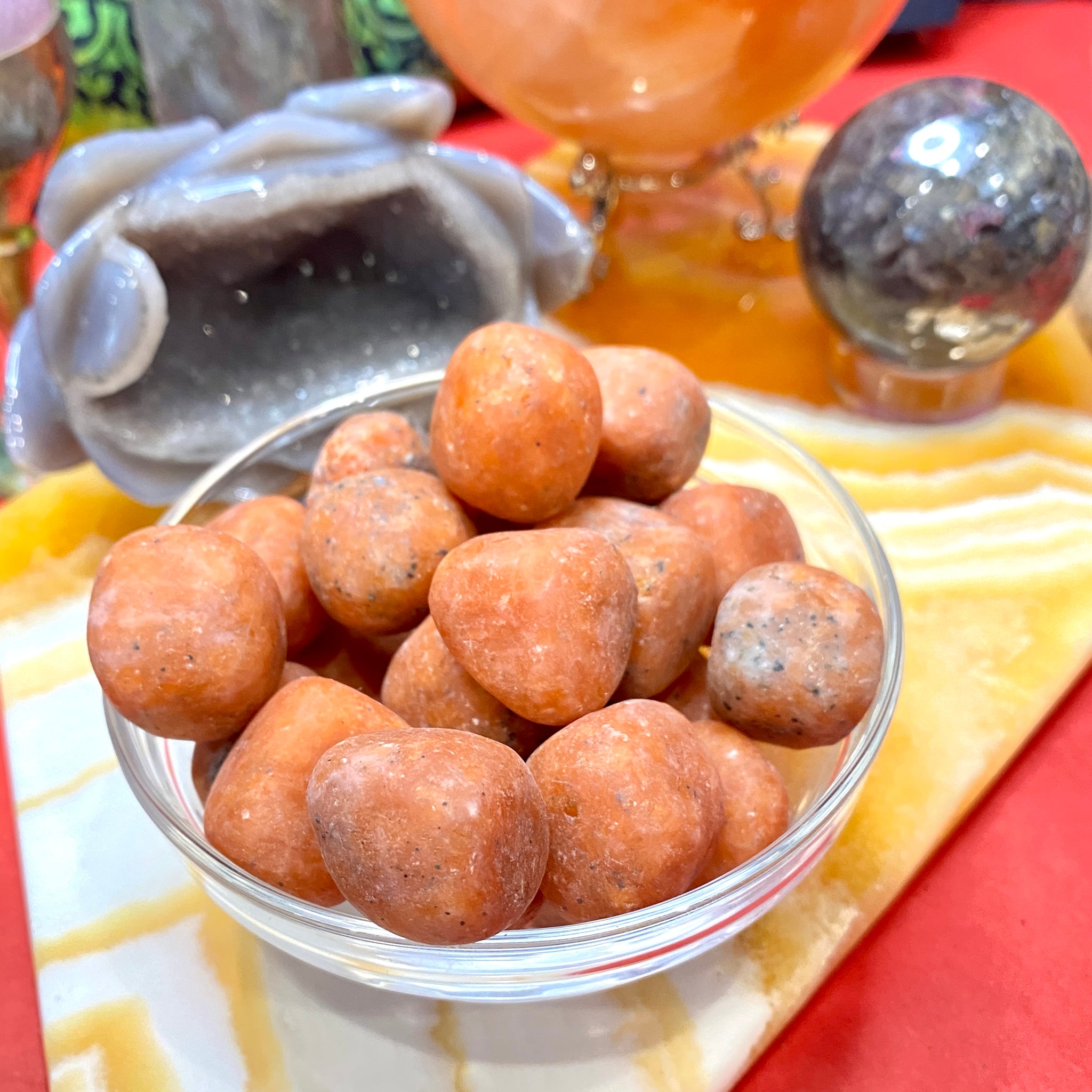 Sunstone Tumbled Pocket Stones