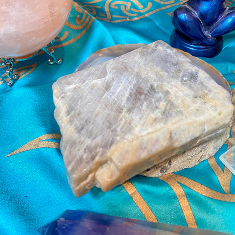 Rainbow moonstone Slab