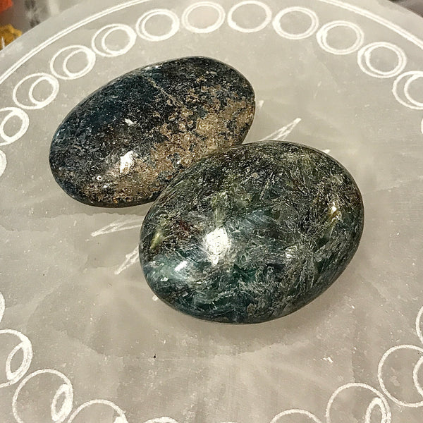 Ruby in Fuschite and Kyanite Small Palm Stone