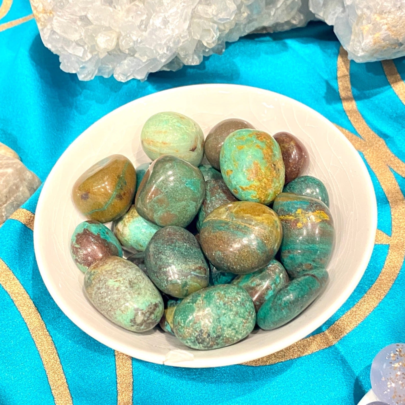 Chrysocolla Tumbled Pocket Stones