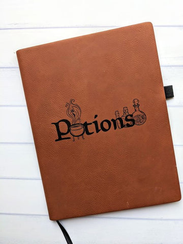 Journal - Potions - Witchcraft & Wizards - In Vegan Leather
