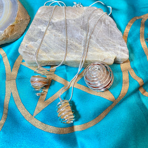 Carnelian Necklace with Bead Cage