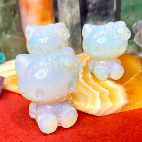 Opalite Hello Kitty Carving