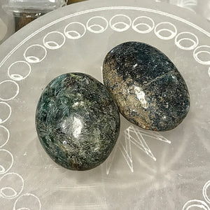 Ruby in Fuschite and Kyanite Small Palm Stone