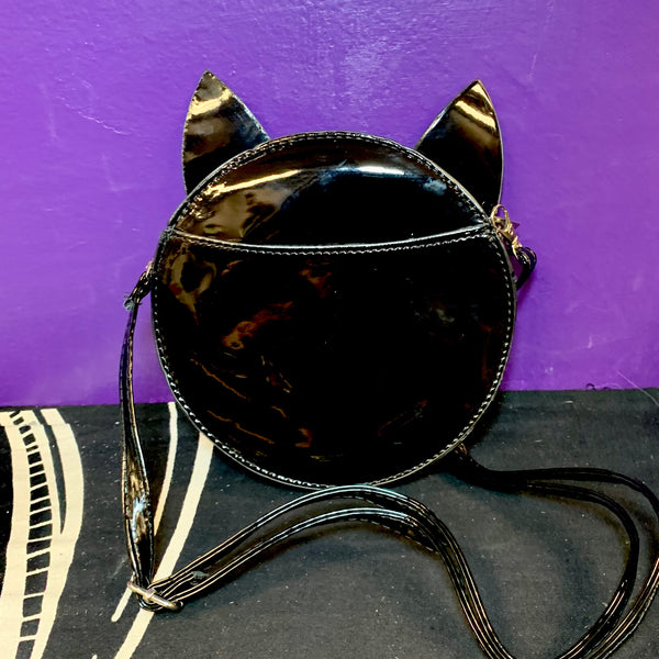 Crossbody Bag / Purse - Mystical Black Cat Face