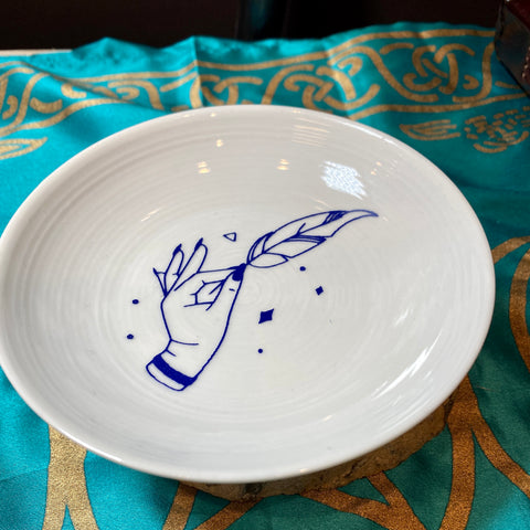 Magic Hands Round Trinket Dish 3 Inch