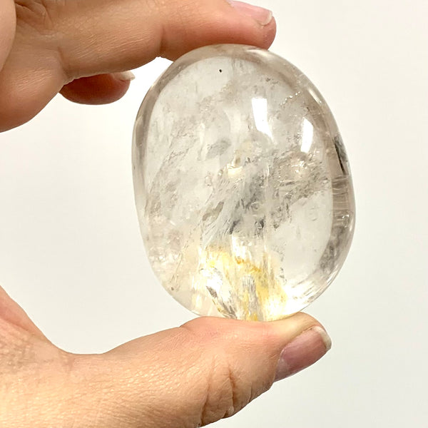 Quartz Crystal Palm Stone