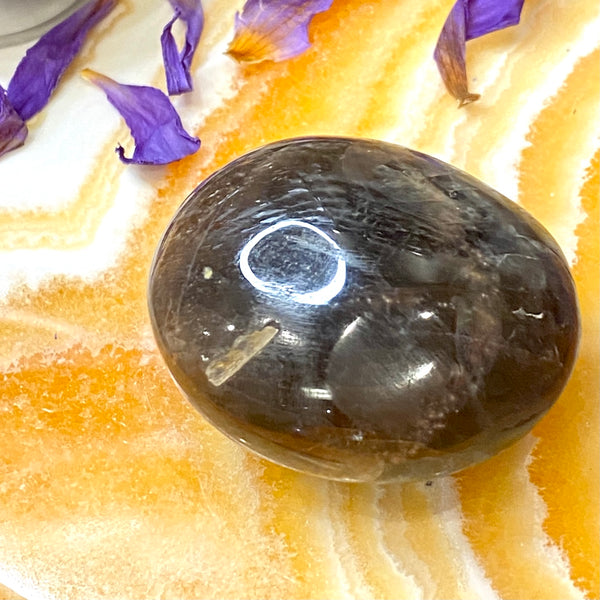 Black Moonstone Palm Stones