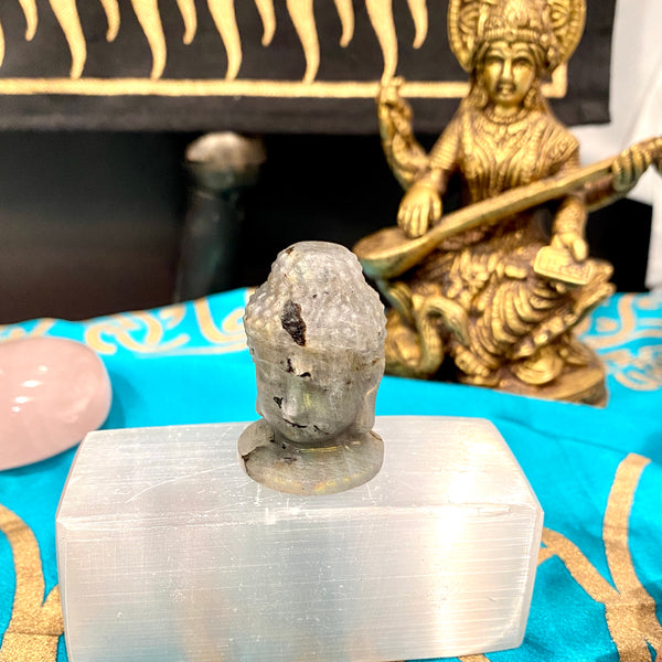 Mini Buddha Head Carving