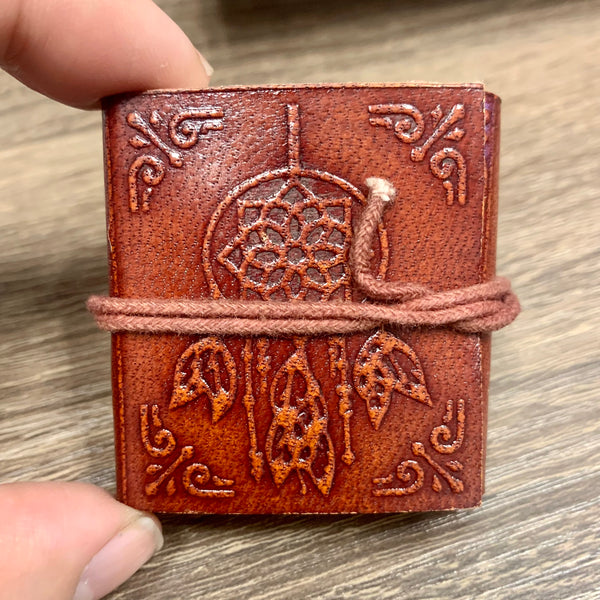 Leather Book Keychain Journal