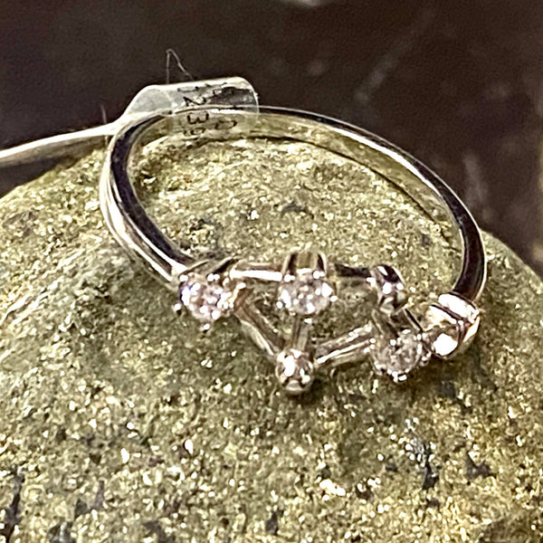 CZ Sterling Silver Constellation Rings