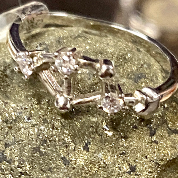 CZ Sterling Silver Constellation Rings