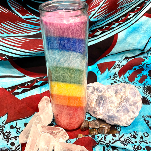Assorted Ritual Glass Pillar Candles