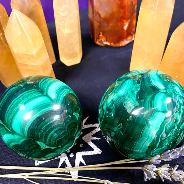 Malachite Spheres