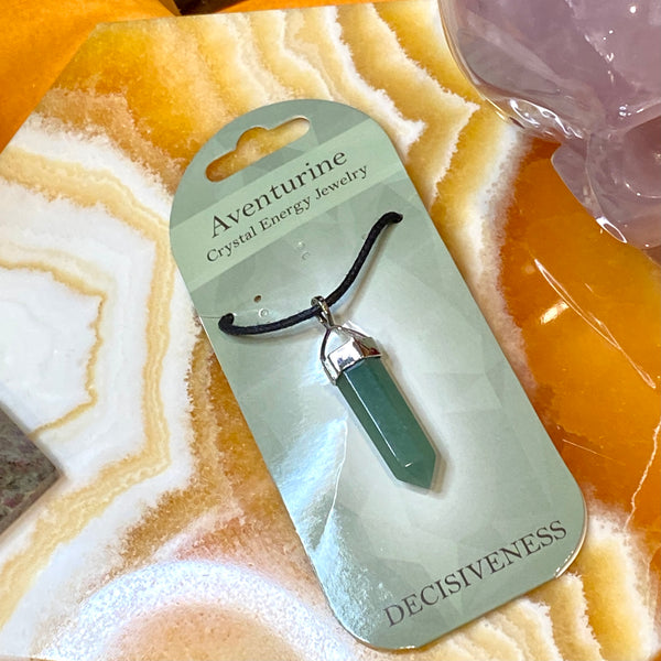 Gemstone Dagger Style Silver Pendants