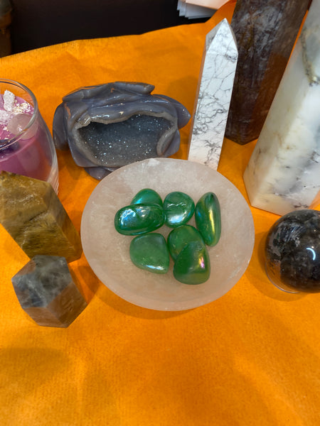 Aura Quartz Pocket Stone (Assorted)