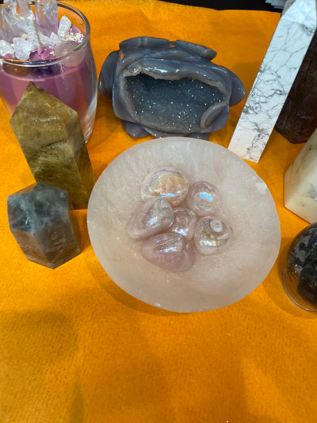 Aura Quartz Pocket Stone (Assorted)