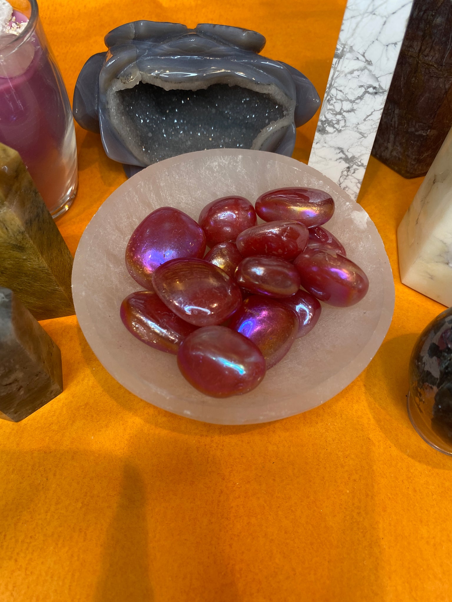 Aura Quartz Pocket Stone (Assorted)