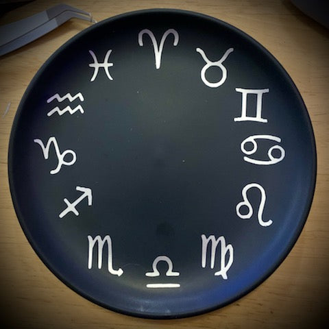 Zodiac Wheel Matte Black Plate