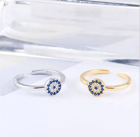 Evil eye Adjustable Ring- S3