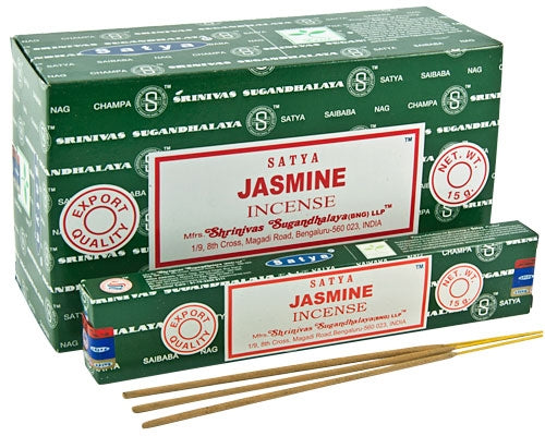 Satya Natural Jasmine Stick Incense | 15 gm