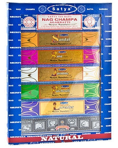 Satya 7 pack gift set Natural Incense Sticks