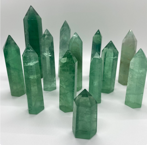 Green Fluorite Obelisk Tower