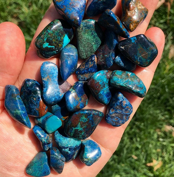 Shattuckite Pocket Tumble Stones