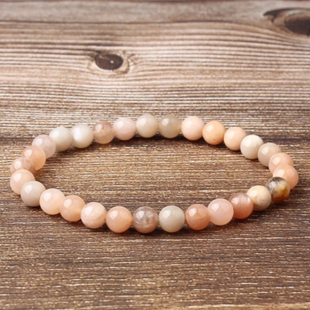 Sunstone Beaded Stackable Bracelet