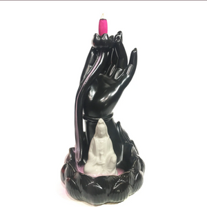 Kuan Yin Lily Back Flow Incense Burner